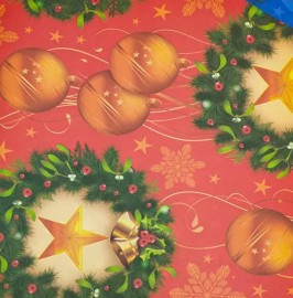 PAPEL PRESENTE FOLHA DUPLA NATAL 69X99 CM 