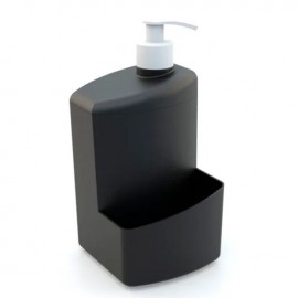 PORTA DETERGENTE COM ESPONJA UTILITY PRETO 700ML REF 1111.1-1
