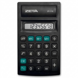 CALCULADORA 8 DIGITOS ZT715 11,4X6,6 CM PILHA