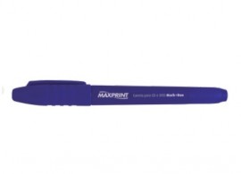 PINCEL MARCADOR CD/DVD 2 PONTAS AZUL 