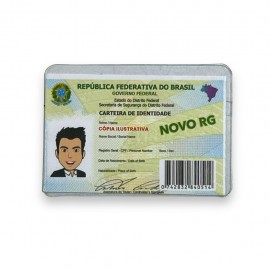 PORTA DOCUMENTO RG NOVO CIN ACRILICO 6,3X8,9CM