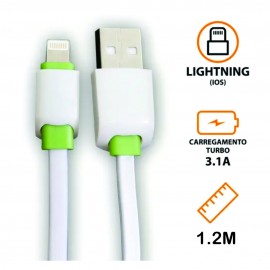 CABO USB X IPHONE USB 3.1A CABO 1,2 METROS REF LE-853P