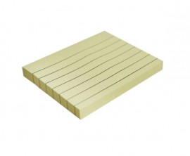 BLOCO ADESIVO 76X101 AMARELO PAUTADO 100 FLS REF YP8325