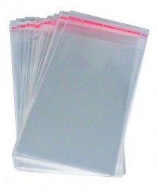 SACO 10X15 CELOFANE INCOLOR ADESIVADO PT100
