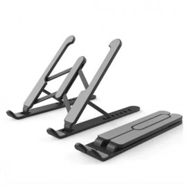 SUPORTE PARA NOTEBOOK DOBRAVEL COM 6 AJUSTES ELEVACA PRETO REF OR-SP35 OBERON