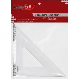 ESQUADRO 21CM 45 GRAUS MAXCRIL REF 10070003