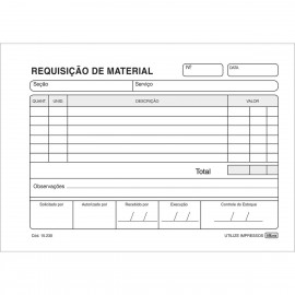 REQUISICAO DE MATERIAL S/ COPIA REF 152307