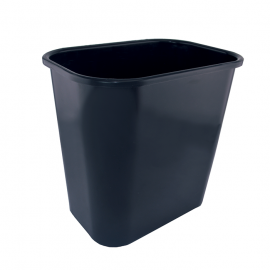 CESTO DE LIXO RETANGULAR PRETO DELLO 30X20,8X29,5 (CXLXA) 12,5 LITROS REF 2403.P