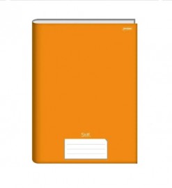 CADERNO BROCHURAO CAPA DURA 96FLS LARANJA