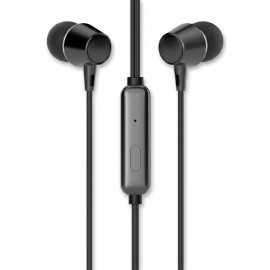 FONE DE OUVIDO P3 COM MICROFONE PRETO DHE-7000HP