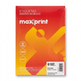ETIQUETA CARTA 6182 33.9X101.6MM 14 ETIQ PF CX100 MAXPRINT