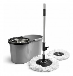 MOP GIRATORIO 360 COM BALDE 12L CESTO METAL REF GU6048