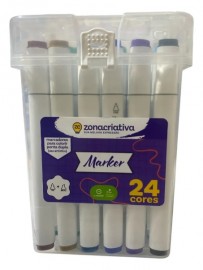 CANETA HIDROGRAFICA 24C PONTA DUPLA