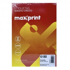 ETIQUETA CARTA 6180 25.4X66.7MM 30 ETIQ PF CX100 MAXPRINT