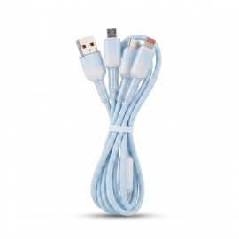 CABO USB X 3 EM 1 6A CABO 1,2 METRO REF GB51273