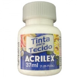 TINTA TECIDO FOSCO BRANCO 37ML REF 519 
