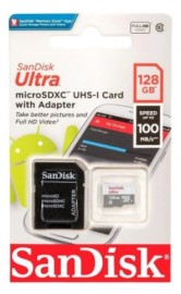MEMORIA MICRO SD CLASSE 10 128GB ULTRA COM ADAPTADOR