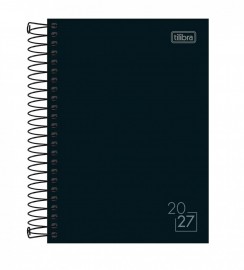 AGENDA 2027 ESPIRAL SPICE PRETA M3 11 X 15,4CM 160 FLS REF 391026