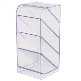 PORTA LAPIS 4 DIVISORIAS ORGANIZADOR DIAGONAL CRISTAL REF 10330018