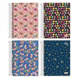 AGENDA 2027 ESPIRAL PEPPER FEMININA M4 11,7X16,4CM 160 FLS REF 179604
