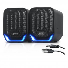 CAIXA DE SOM 12W RMS PRETO USB 2.0 REF RO823
