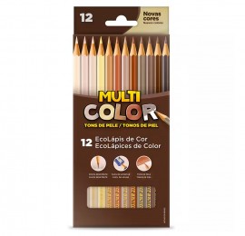 LAPIS COR 12C MULTICOLOR TONS DE PELE REF 11.1200NTP