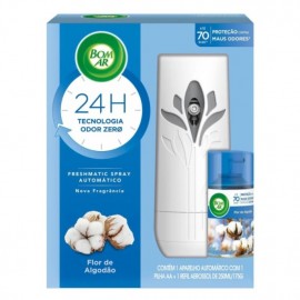 ODORIZADOR BOM AR APARELHO AUTOMATICO FRESHMATIC + REFIL FLOR DE ALGODO 250ML